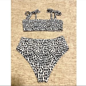 Dotted High Wasted Bikini